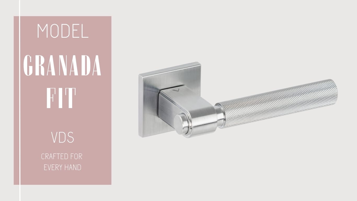 klamka VDS GRANADA FIT chrom szczotkowany rozeta kwadratowa R67F