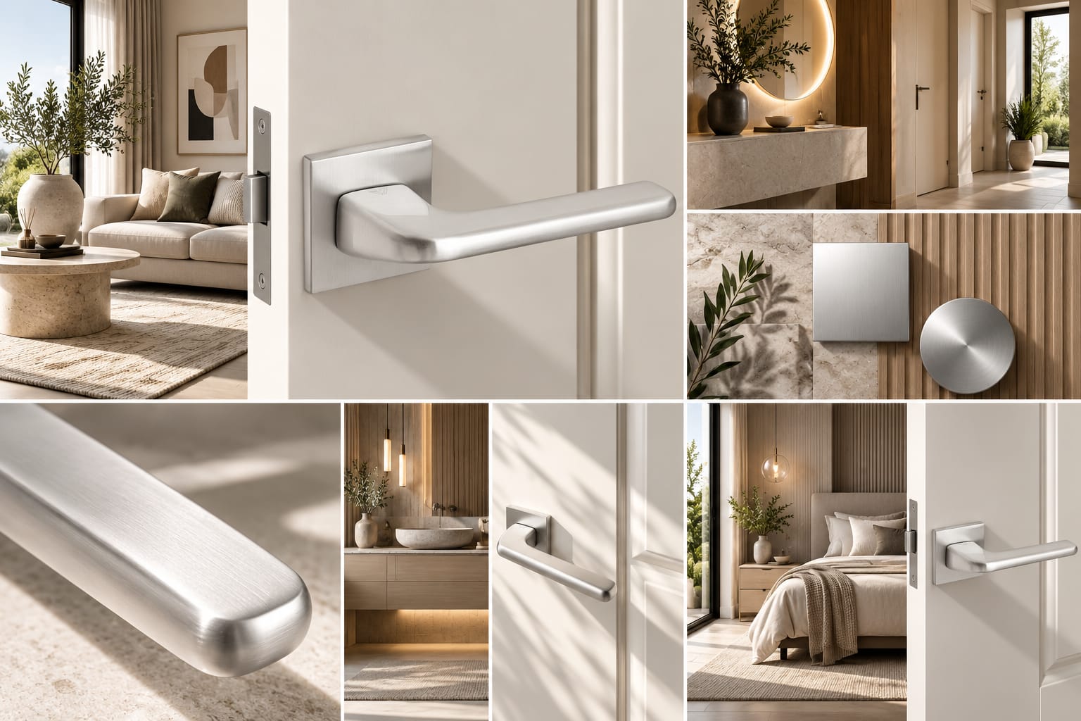 Klamka VDS DIVO Q FIT chrom satyna rozeta kwadratowa R67F