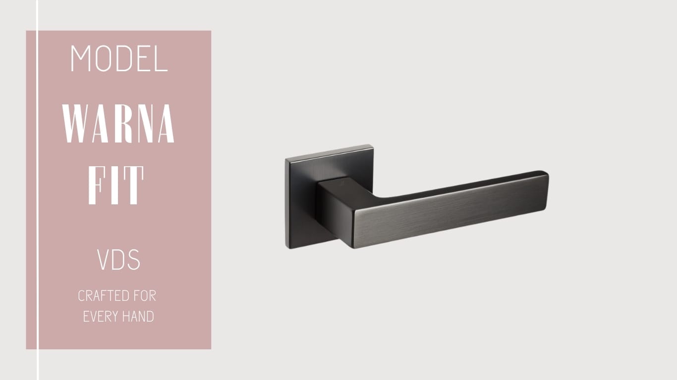 Klamka VDS WARNA FIT antracyt - rozeta kwadratowa R76F