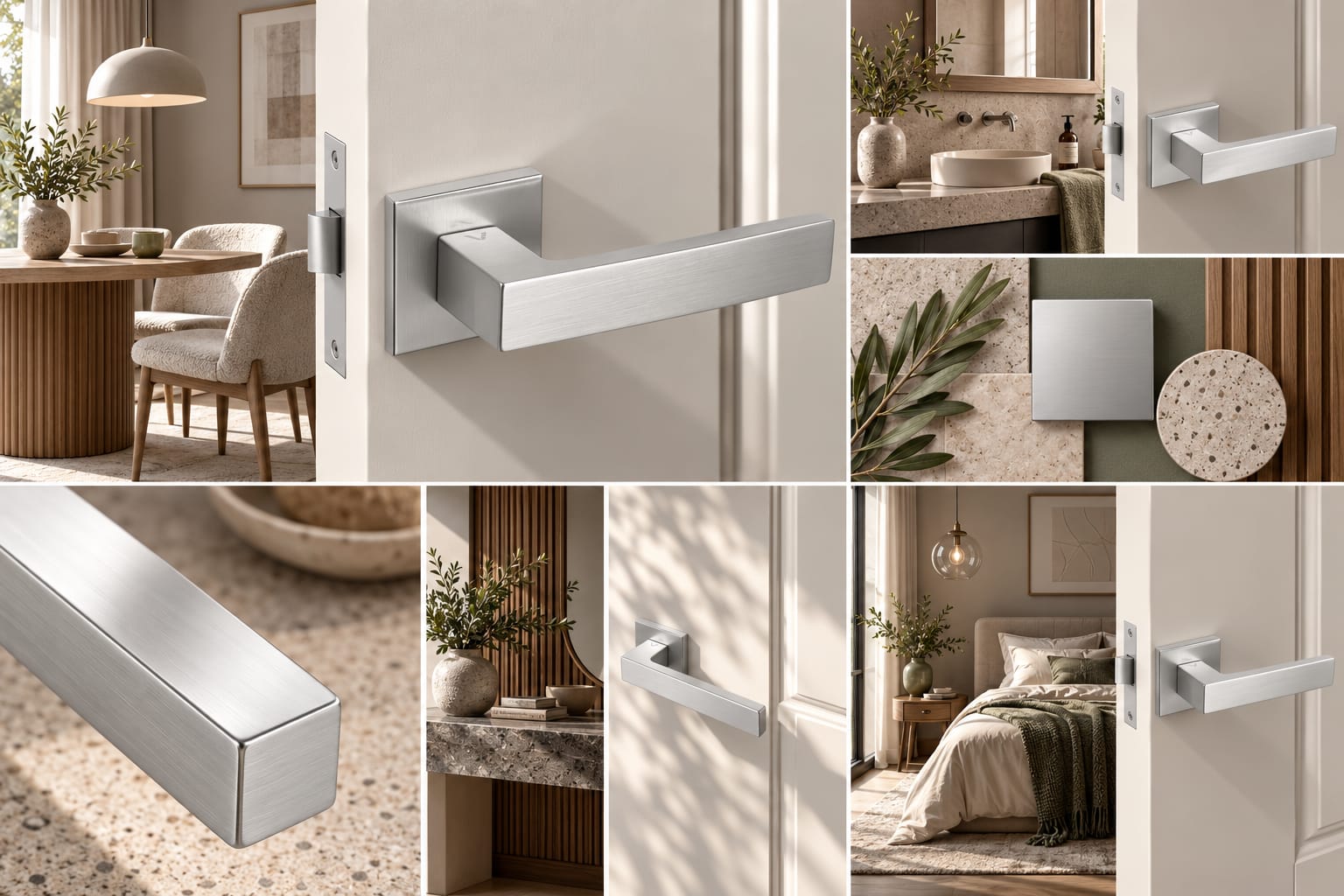 Klamka VDS WARNA FIT chrom satyna - rozeta kwadratowa R76F