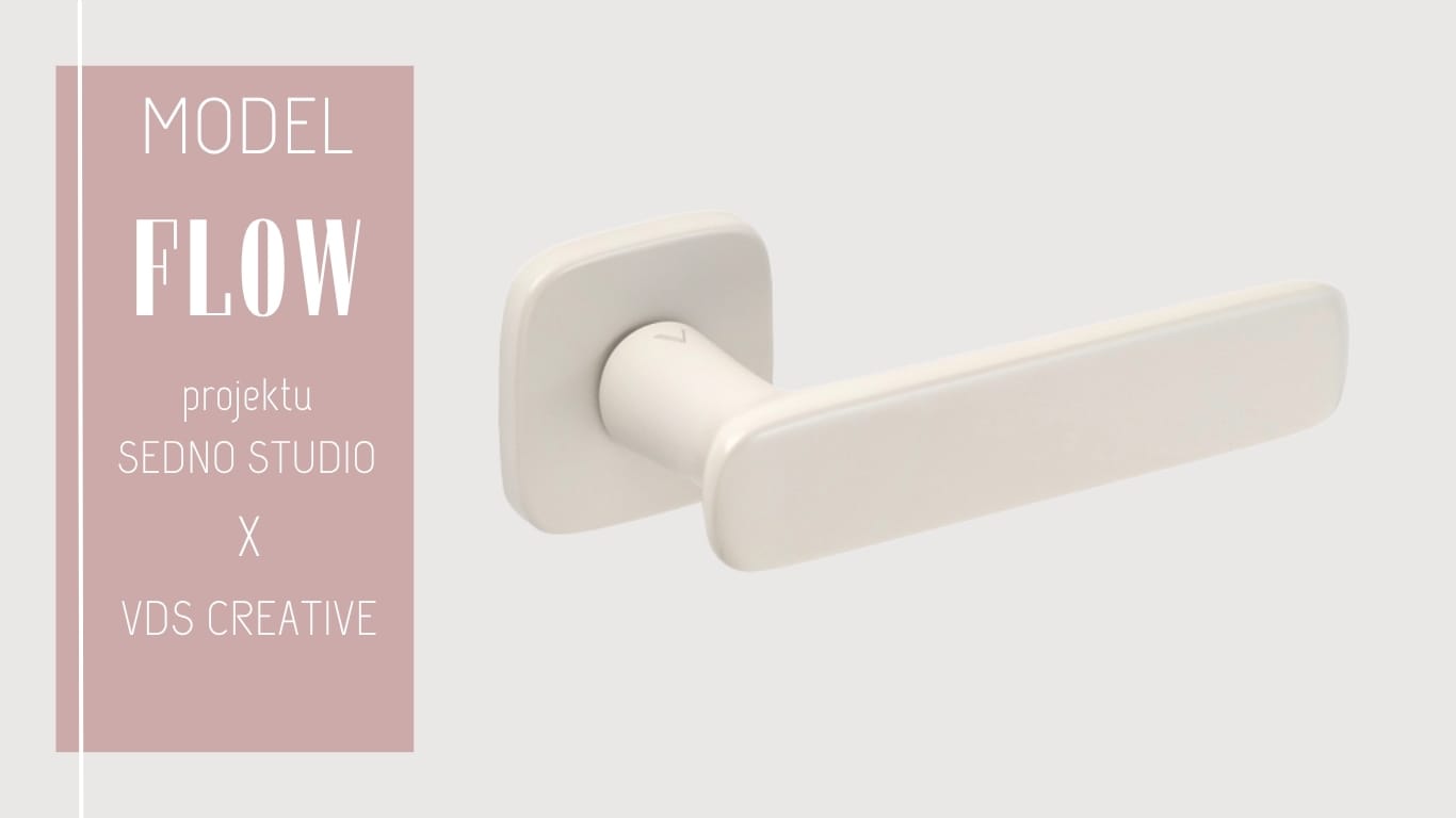 klamka drzwiowa FLOW VDS ivory (kremowa)