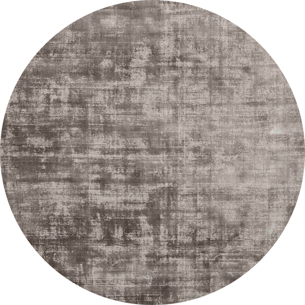 dywan okrągły do salonu szary grey 5153