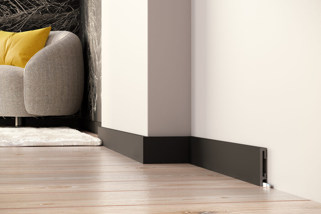 listwa przypodłogowa czarna 8cm