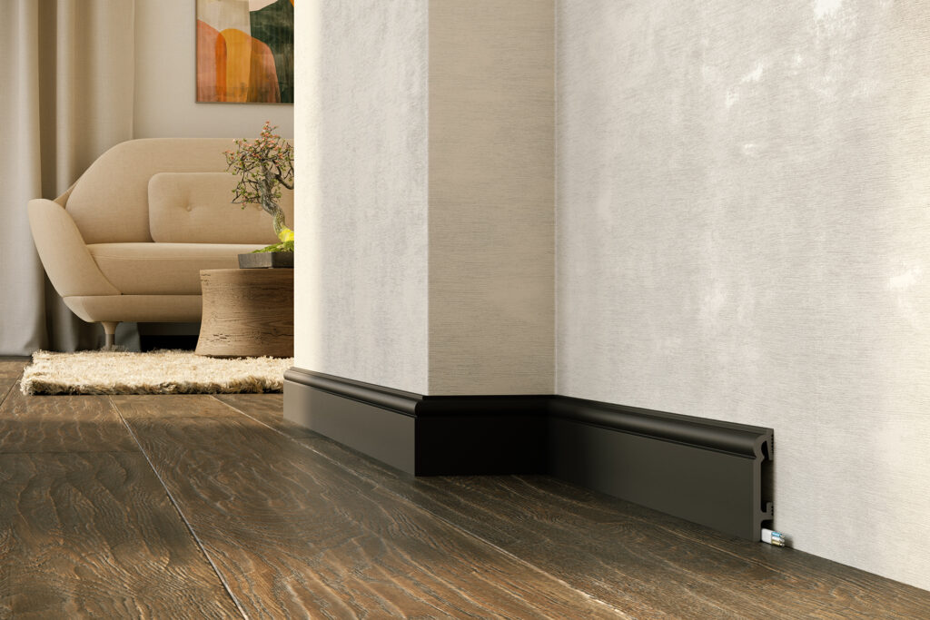 listwa przypodłogowa czarna 8cm