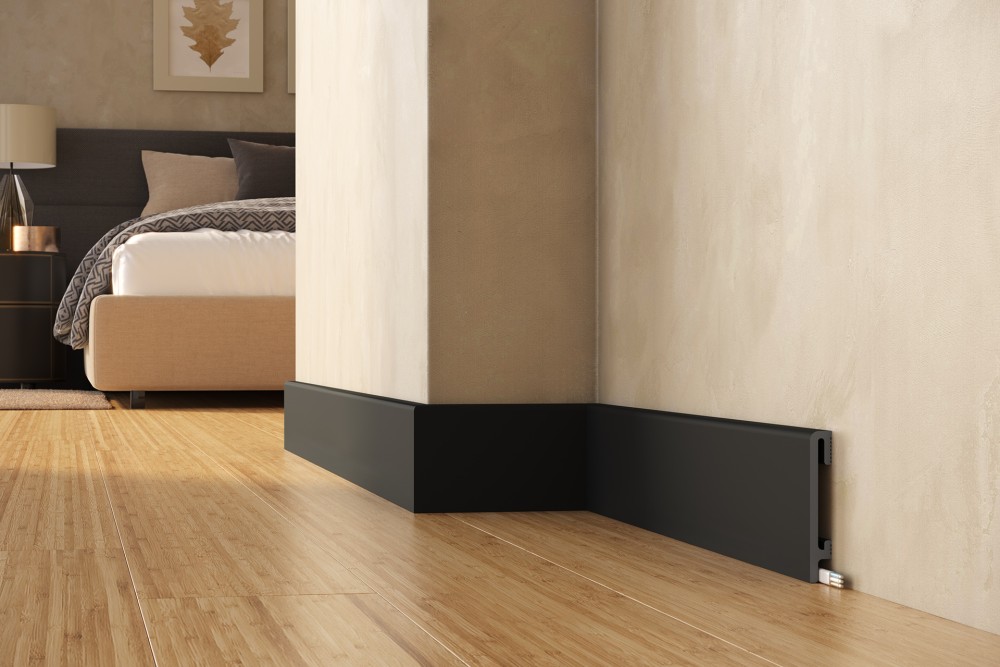 listwa przypodłogowa czarna 10cm RAL9004