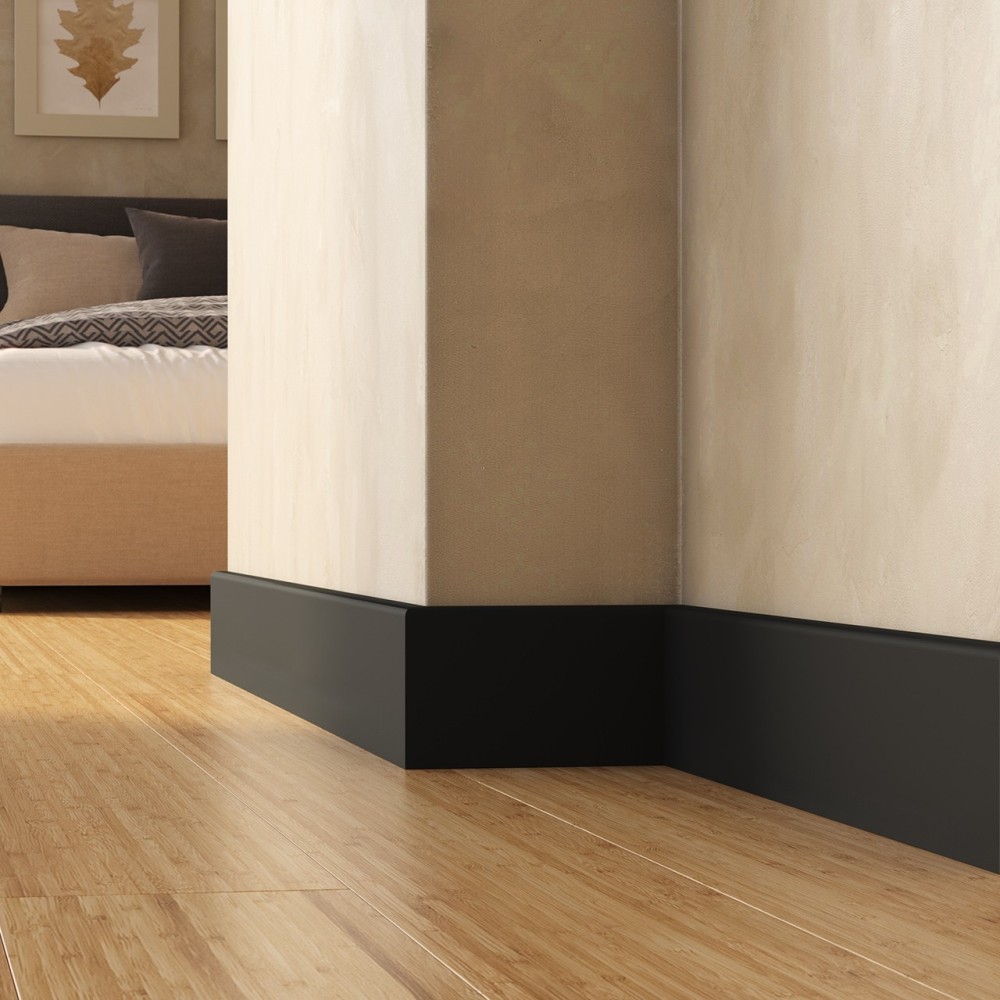 listwa przypodłogowa czarna 10cm RAL9004