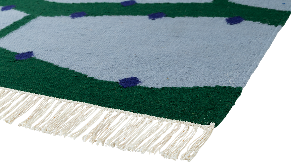 dywan carpets and more rio kilim green 5527
