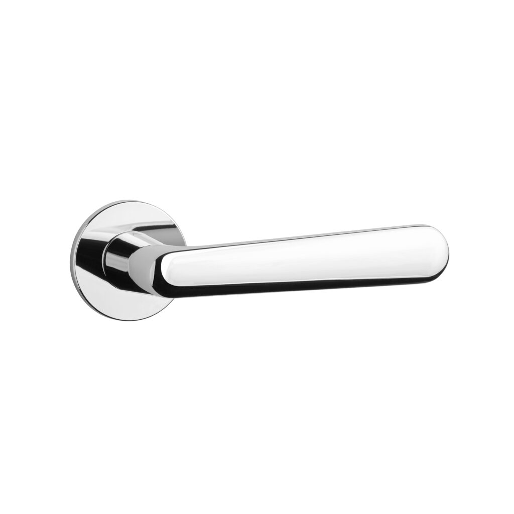klamka ARIA APRILE chrom polerowany - rozeta okrągła super slim 5mm