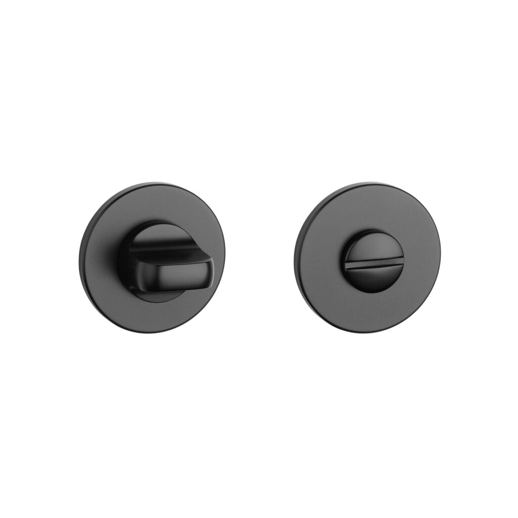 rozeta okrągła super slim 5mm czarna APRILE