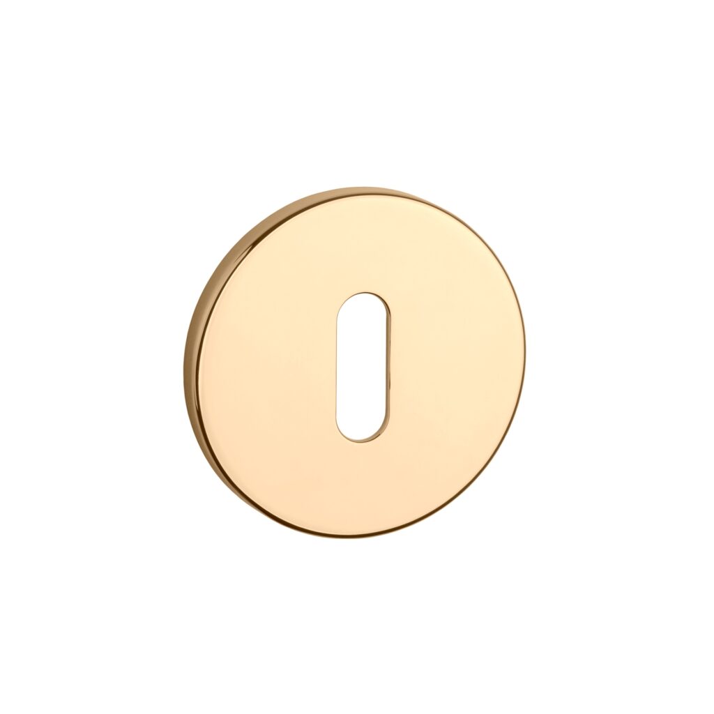 rozeta okrągła super slim 5mm złoty polerowany APRILE