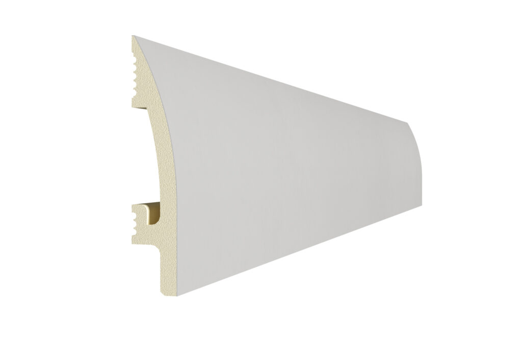 listwa przypodłogowa szary DUROFIT PF083 8cm - zaokrąglony profil