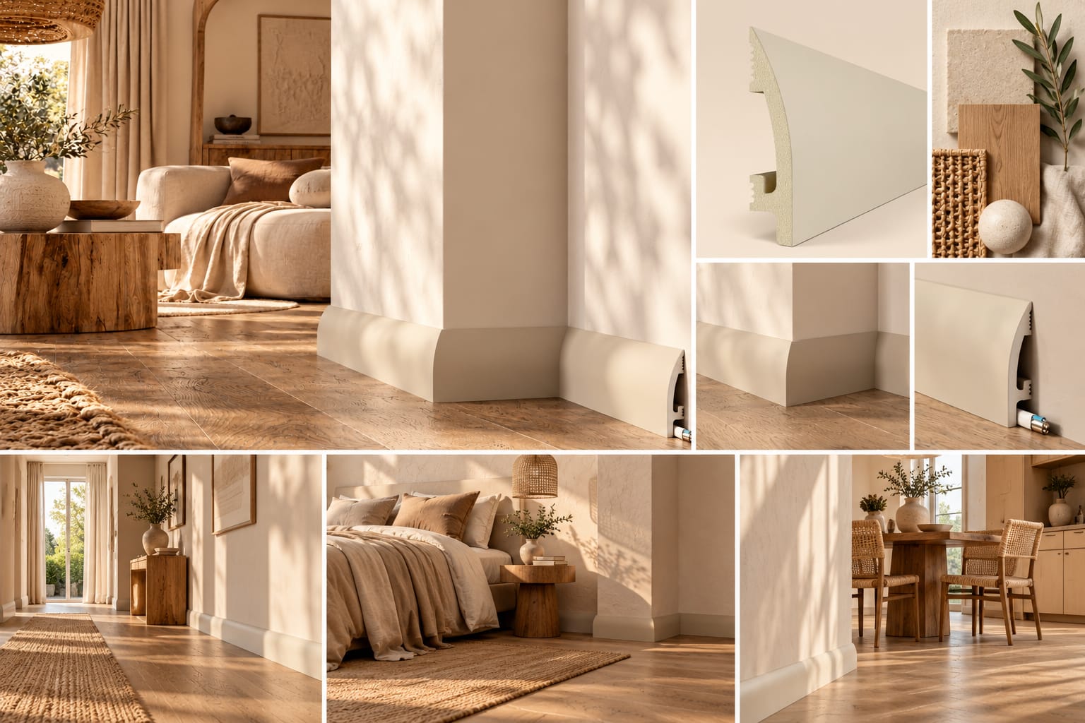listwa przypodłogowa cappuccino DUROFIT PF083 8cm - zaokrąglony profil